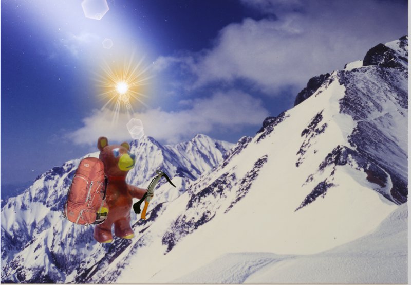 五龍・鹿島槍に挑むくま